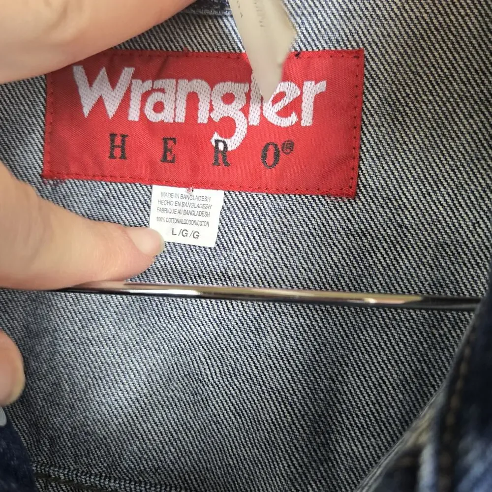 Wrangler Hero Heavy Cotton Button Mens Large Jacket